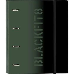 SAFTA CARPETA 4 ANILLAS 35MM CON RECAMBIO BLACKFIT8 "GRADIENT" - Carpeta Anillas Licencia Oficial - Diseño Exclusivo - Ideal para Uso Diario - Material Duradero - Compatible con Hojas A4