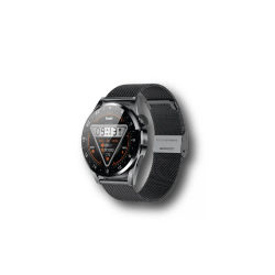Reloj techforce smartwatch con cristal resistente negro malla