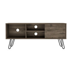 TUHOME Mueble para Televisor Z 115 Andorra, con capacidad para 50", Bellota Madera manufacturada Salón-Mueble Tv