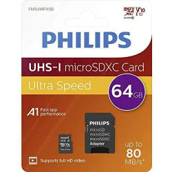 Philips MICRO SD C10 - Tarjeta de memoria SDXC de 64 GB