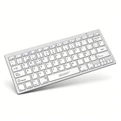 Teclado Bluetooth 5.0 SODANY Español (Ñ). Ultrafino, Silencioso y Portátil para PC, Mac, iOS, Android y Smart TV