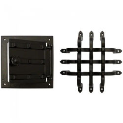 Mirilla Completa Forja 502 Negra - Herrajes para Muebles