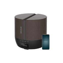 Cecotec Difusor de aromas PureAroma 550 Connected Black Woody. Capacidad 500ml, Pantalla LED, Altavoz, Control por bluetooth