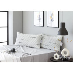 Todocama - Almohada Viscoelástica Copos Carbono Firmeza Media-Alta