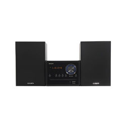 Aiwa MSBTU-300, Microcadena Hi-Fi con Bluetooth, CD, USB, Radio FM, Negro