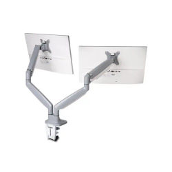 Brazo para Dos Monitores Kensington con Configuración VESA - Ajustes de Altura de Un Toque - Muelle de Gas - Gris