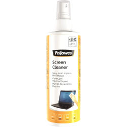 Fellowes Spray Limpieza De Pantallas, Blanco, Único, Kit de Limpieza, Elimina Suciedad y Polvo en Tablets, iPad, Smartphones, Pantallas de Monitores o Portátiles y Superficies de Cristal de