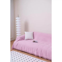 NEW & Almeritex 2000 Colcha Multiusos Sofa, Manta Foulard, Plaid para Cama, Cubresofa Cubrecama Rosa