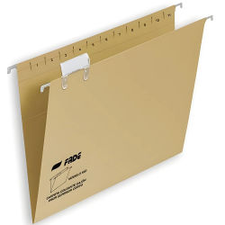 Fade carpeta colgante visor superior kio kraft cartulina a4 con etiquetas -50u