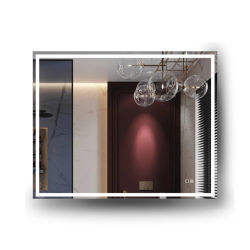 Espejo Baño LED 100x70 cm Rectangular TLuna100+ , Altavoz Bluetooth Integrado, Antivaho Automatico, Luz Regulable, Cambio de Color, Interruptor Táctil, Impermeable IP44, UBUD