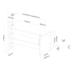Soporte de Pared para Monitor/tv Neomounts Newstar FPMA-W820BLACK - Fácil Instalación