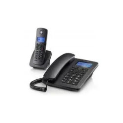 Teléfono Motorola C4201 Combo Teléfono Fijo + Teléfono Inalámbrico