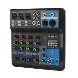 PRO - Mesa de Mezclas Bluetooth y USB de 5 canales para disfrutar de música sin límites