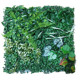 SZ Plancha Alfombra de Césped Artificial 60 * 40cm ~ 50x50 CM Jardín Vertical Decoración Interior Pared Hierba