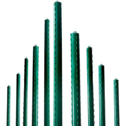Pack 12 unidades de Tutores de Planta de Metal Forrado de Plástico Duro 90cm/120cm/150cm, Cada longitud está disponible en tres grosores diferentes: 8 mm/11 mm/16 mm. Hechos de metal resistente,