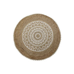 ALFOMBRA JUTE 200X200X0,75 2000 GSM MANDALA TX194822