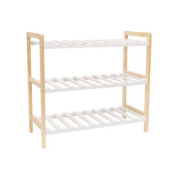 Estantería Zapatero de Madera The Secret Home - Organizador para Entrada - Mueble Estrecho y Bonito - Resistente y Ligero