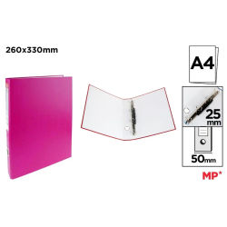 MP CARPETAS ARCHIVADOR 4 AILLAS A4 26*33CM COLOR ROSA PARA COLEGIOS OFICINAS CALIDAD GARANTIZADA