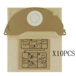 Piezas de Repuesto de papel de filtro de polvo para aspiradora KARCHER A2000, A2004, A2014, A2024, A2054, A2064, A2074, S2500, WD2200, WD2210, WD2240