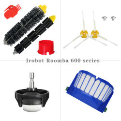 Reemplazo para iRobot Roomba 610 620 625 630 650 660 aspiradora filtro Hepa cepillo principal rueda Cepillo Lateral repuestos