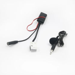 Biurlink RD4 Radio Bluetooth Aux adaptador Cable de Audio enchufe de 12 pines para Peugeot 307 308 para Citroen C2 C4