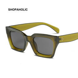 Nuevas gafas de sol cuadradas de marca de lujo a la moda para mujer, gafas de sol Vintage de gran tamaño para mujer, gafas de sol con marco grande Uv400, color negro