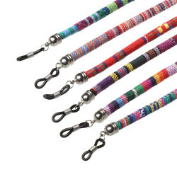 Cadena de cuentas acrílicas coloridas para gafas, soporte de cordón para gafas de lectura, cuerda antipérdida, correa para el cuello Vintage, accesorios para gafas
