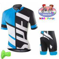 Ropa de ciclismo para niños y bebés, Conjunto de Jersey de manga corta para verano, Kit de ciclismo de montaña, 2022
