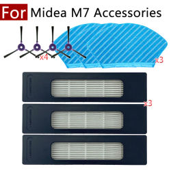 Para Midea M7 i10 M71CN accesorios para electrodomésticos inteligentes repuestos filtro Hepa Kit de Cepillo Lateral de trapo Robot aspirador de barrido