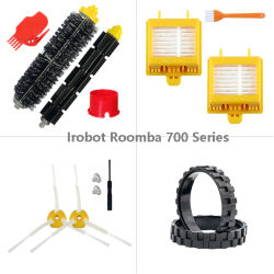 Piezas de filtro Hepa para IRobot Roomba, cepillo lateral principal, accesorios, 700, 760, 770, 772, 774, 775, 776, 780, 782, 785, 786, 790