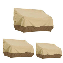 Funda para sofá y sillas de exterior, muebles de jardín, Protector impermeable a prueba de polvo, tela Oxford transpirable, funda protectora para sofá y balcón