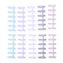 KW-trio-peines de encuadernación para columna vertebral, 6 agujeros, carpeta de hojas sueltas, anillos para álbum para cuaderno DIY, álbum de fotos, calendario, 12mm/0,5 pulgadas de diámetro de
