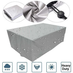 Fundas impermeables para muebles de jardín, funda para lluvia y nieve, fundas para sillas para sofá, mesa y silla, a prueba de polvo, exterior, 55 tamaños