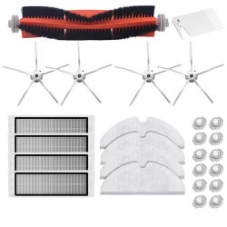 Paños de fregado cepillo principal filtro HEPA blanco para Xiaomi Roborock S6 S5 MAX S60 S65 S5 S50 S55 E25 E35 accesorios de piezas de vacío
