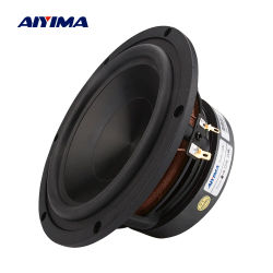 AIYIMA Audio 6,5 pulgadas 4 8 Ohm 100W altavoz de graves de rango medio altavoz de alta fidelidad de cerámica de aluminio DIY Home Theater 1 pieza