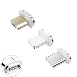 Adaptador de carga rápida con enchufe de Cable magnético de 10. a generación para iPhone XS MAX XR 8 7 6S SAMUSNG HUAWEI Xiaomi enchufes de cargador magnético