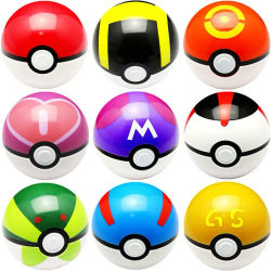 Pokeballs Multicolor de 7CM para niños, Bola de elfo para mascotas, figuras de juguete de 2-3cm, muebles de dormitorio de alta calidad