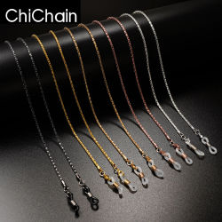 Cadena de gafas de lectura a la moda para mujer, cordones de Metal para gafas de sol, cordón para gafas, correas de sujeción, retenedor de gafas