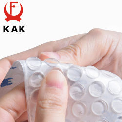 KAK-topes de puerta de silicona de grano 30-80, almohadilla de goma transparente, cierres de armario de cocina, amortiguador autoadhesivo, herrajes para muebles