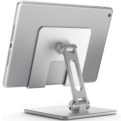 Soporte para teléfono de aleación de aluminio, soporte para teléfono inteligente móvil, escritorio para tableta, soporte portátil de Metal para teléfono móvil para iPhone y iPad