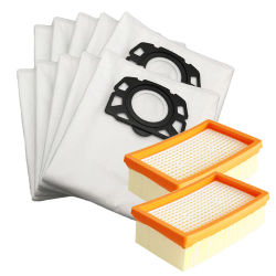 Filtro/bolsas para Karcher MV4 MV5 MV6 WD4 WD5 WD6 para Karcher WD4000 a WD5999 Robot repuesto de aspiradora 2.863-006.0
