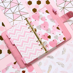Divisor de índice de papel A5 A6, bonito 6 agujeros para carpeta, planificador, cuaderno, papelería, cuaderno de dulces, accesorios divisores de papel