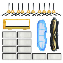 Filtro Hepa Cepillo Lateral filtro primario para Ecovacs Deebot N79S N79 para Eufy RoboVac 11 11C para CONGA EXCELLENCE 990 cubierta de cepillo