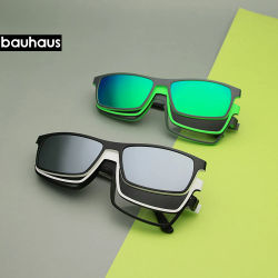 Gafas X3194 con Clip Magnético Polarizado, Montura para Gafas, Gafas de Prescripción para Miopía, Gafas de Sol Ópticas, Gafas para Hombre y Mujer