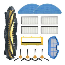 Cepillo Lateral de filtro Hepa para CONGA EXCELLENCE 990 para Ecovacs Deebot N79S N79 Eufy RoboVac 11 11C cubierta de cepillo filtro primario