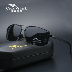 Gafas de Sol Cook Shark con Cambio de Color, Polarizadas, para Conducir, con Espejo, Visión Nocturna, para Hombre