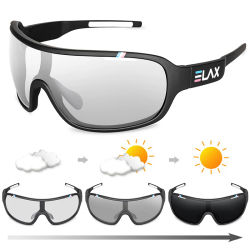 Marca ELAX, gafas fotocromáticas polarizadas UV400 para ciclismo de carretera al aire libre, gafas de sol deportivas para ciclismo, gafas para bicicleta para hombres y mujeres
