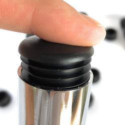 Tapas Redondas de plástico negro para patas de silla, almohadilla antideslizante, cubiertas de suelo para muebles, accesorios para muebles, 10 piezas