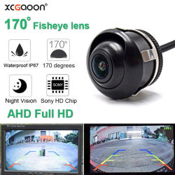 HD 720P/1080P visión nocturna lente ojo de pez vehículo marcha atrás cámara de visión trasera AHD para 2019-2022 Android DVD AHD Monitor