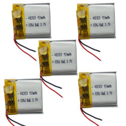 Batería de litio de 3,7 V y 150 mAh, dispositivo para ratón, GPS, Sat Nav, reloj inteligente, altavoz, navegación, Monitor de bebé, bolígrafo de grabación